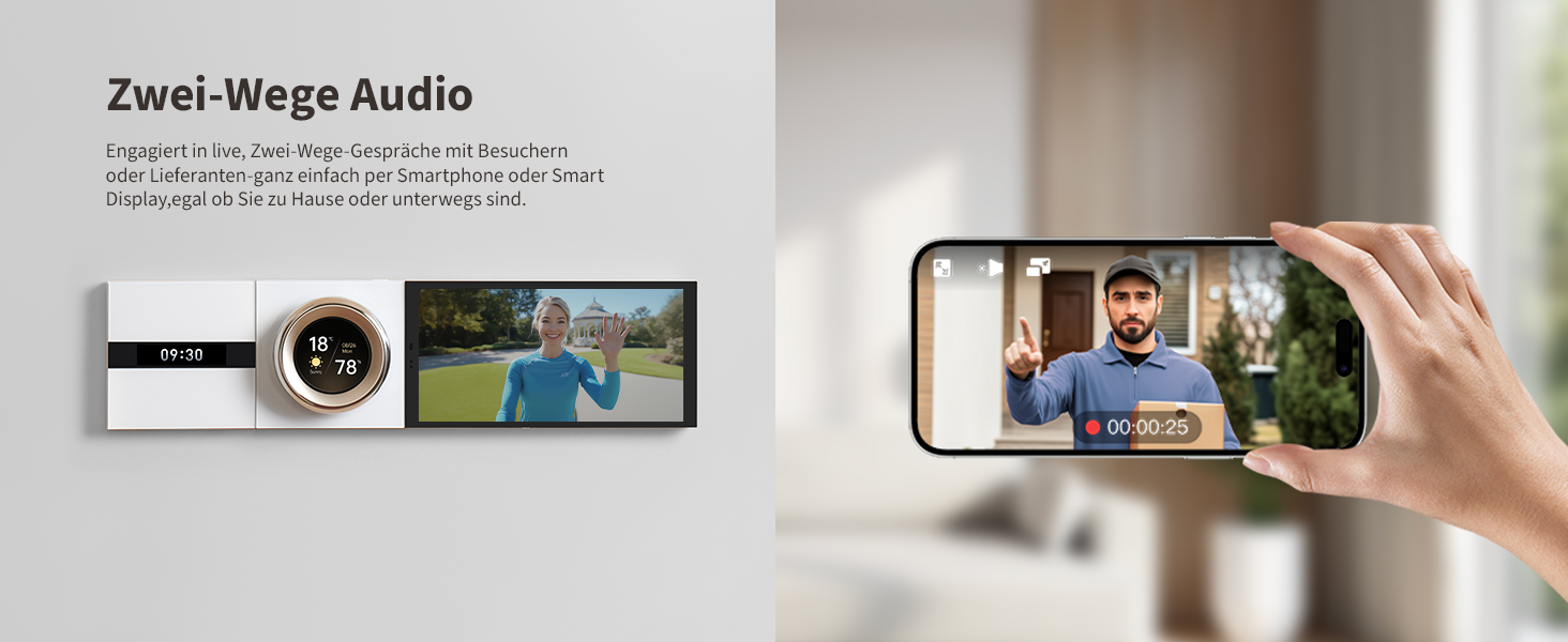 Aqara Smart Doorbell Camera G410 з дзвінком, 2K, відеоспостереження, 2-сторонній аудіо, Matter Hub, Wi-Fi, сірий