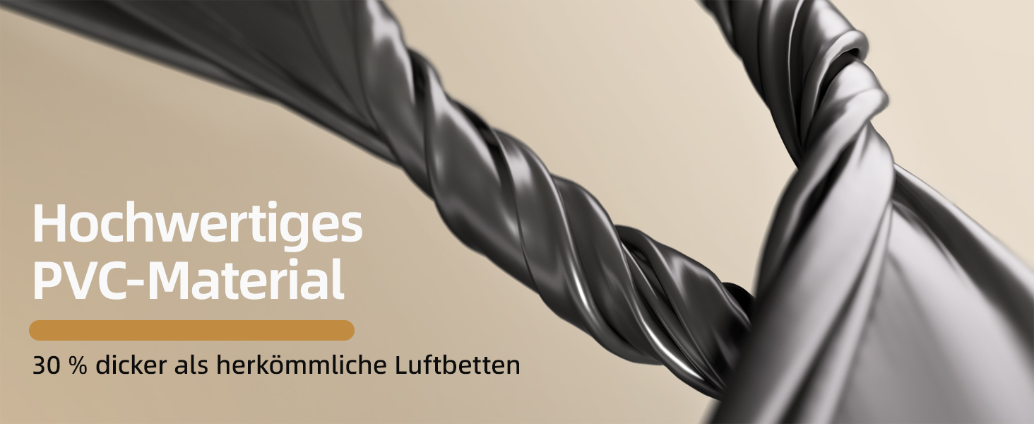 Надувне ліжко CHILLSUN® для 2 осіб, 203x152x46 см, з електричним насосом, водонепроникне, для кемпінгу та гостей