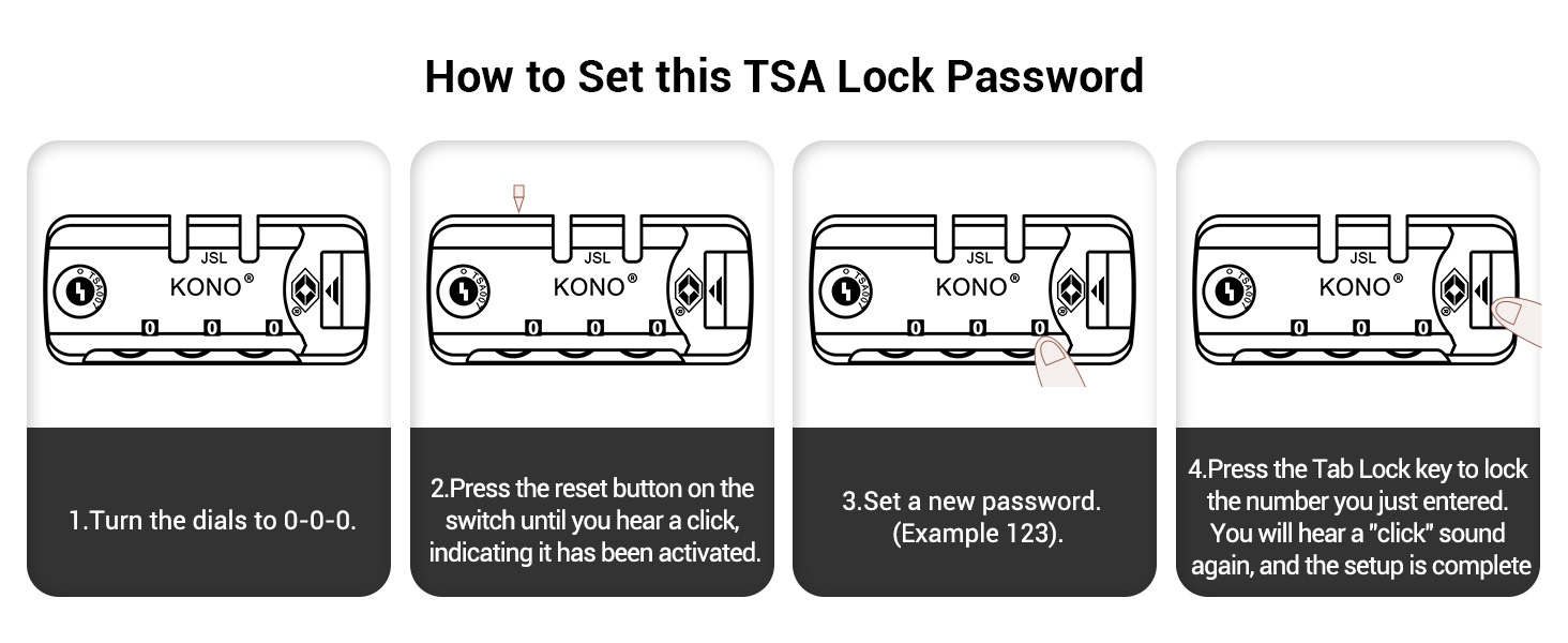 KONO Чемодан-валіза на колесах L (65 см) Чорний