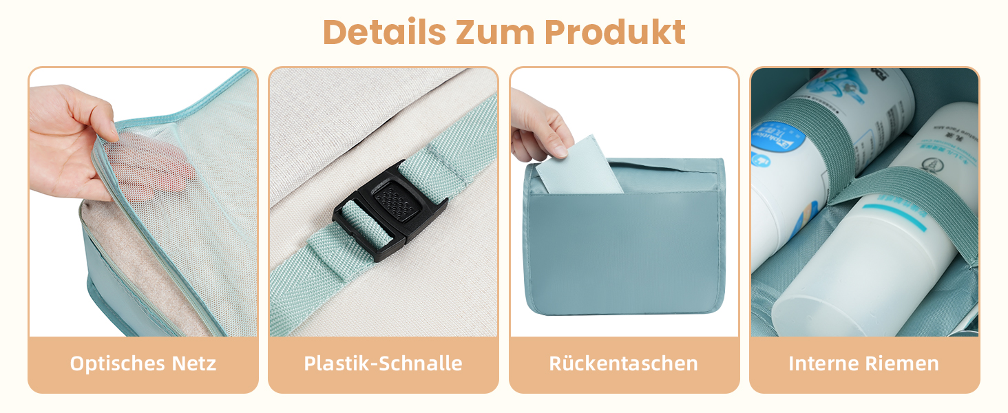 Набір органайзерів для одягу в подорожі BAGAIL, 10 шт., різні розміри, для валізи та ручної поклажі, рожевий