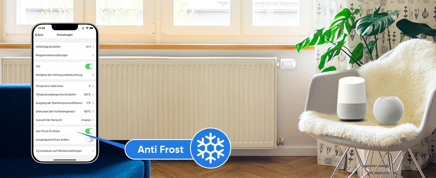 Розумний термостат для радіатора Salcar WiFi TRV603, сумісний з Alexa та Google Assistant, програмований, Tuya Smart, без шлюзу