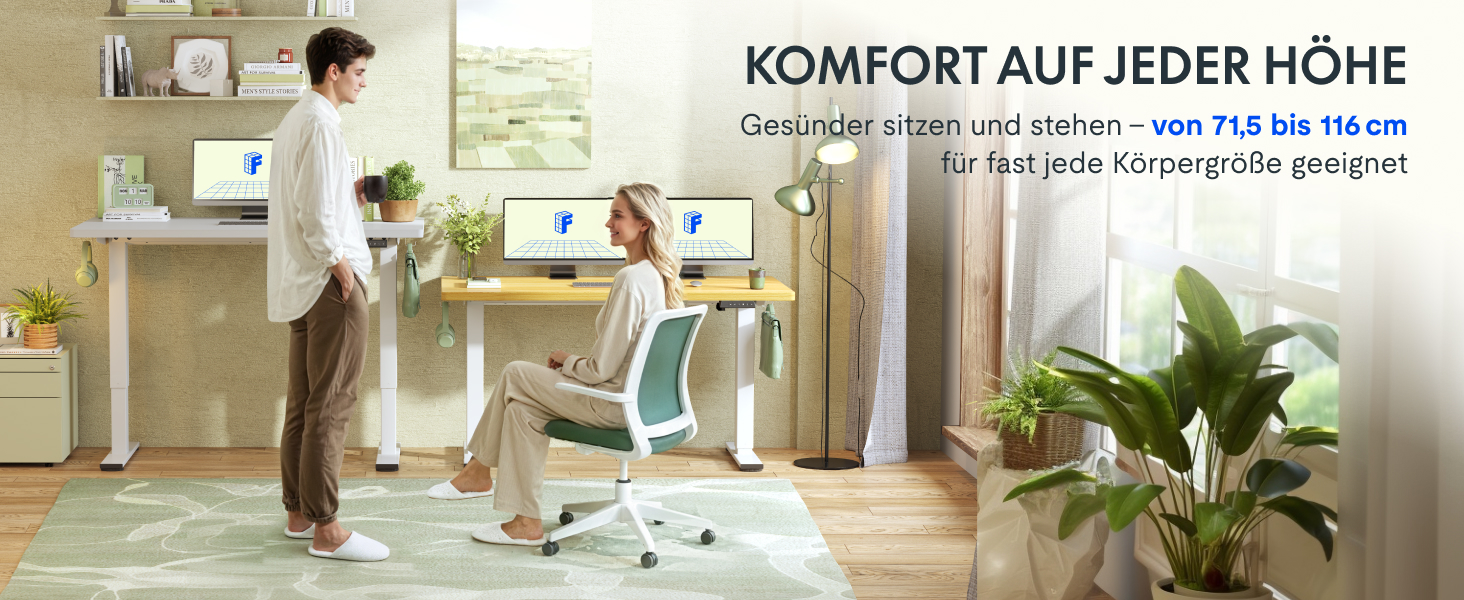 Регульований стіл FLEXISPOT 160x80 см з LED-дисплеєм та пам'яттю (Акорн, Білий)