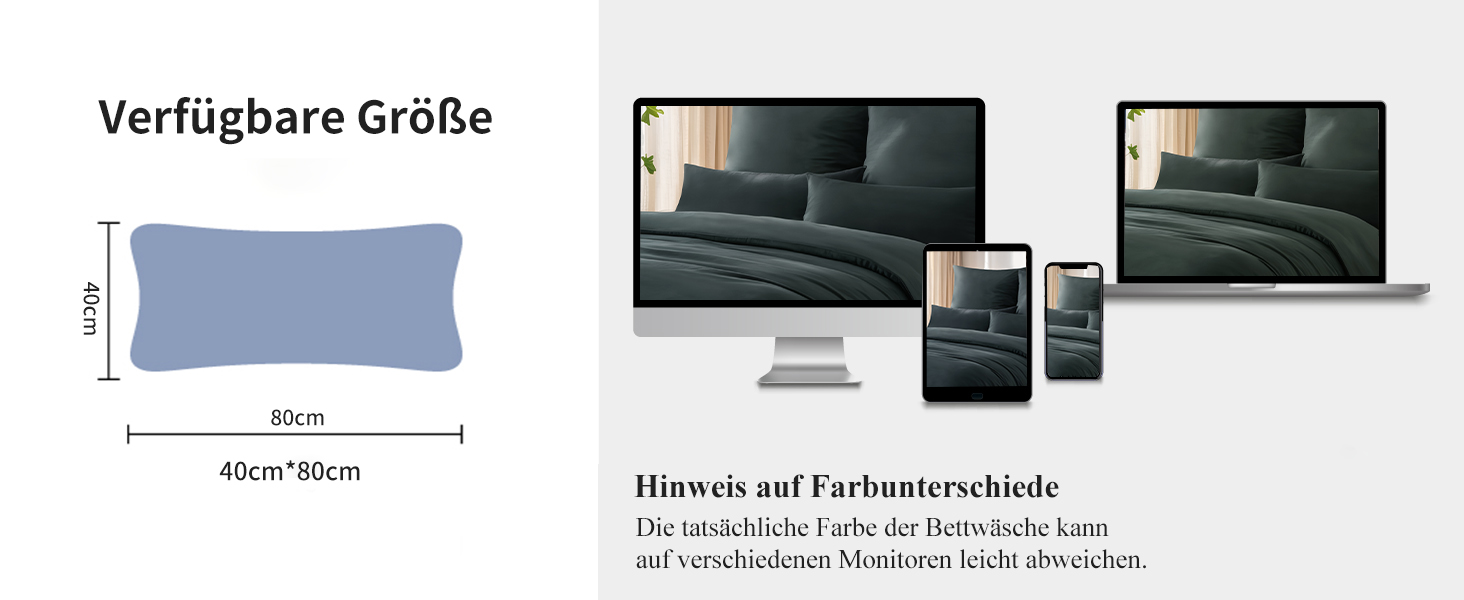 Комплект постільної білизни RUIKASI з бавовни 4 частини - сірий, двоколірний, з замком, 2 шт. (40x80, антрацит, світло-сірий)