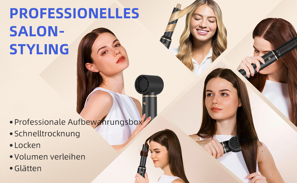 Airstyler 5 в 1 з автоматичним завивачем та насадкою-щіткою для об'єму, локонів та вирівнювання волосся (EU)