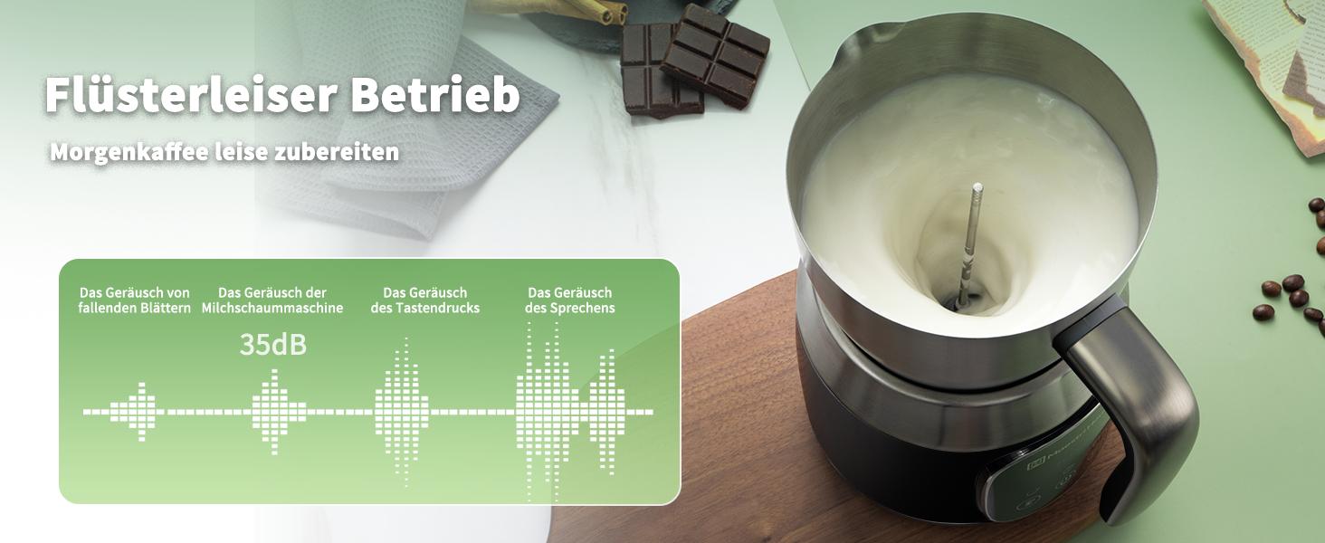 Електричний спінювач молока Maestri House 600 мл, 12-в-1, з регулюванням температури та функцією пам'яті, з нержавіючої сталі, чорний