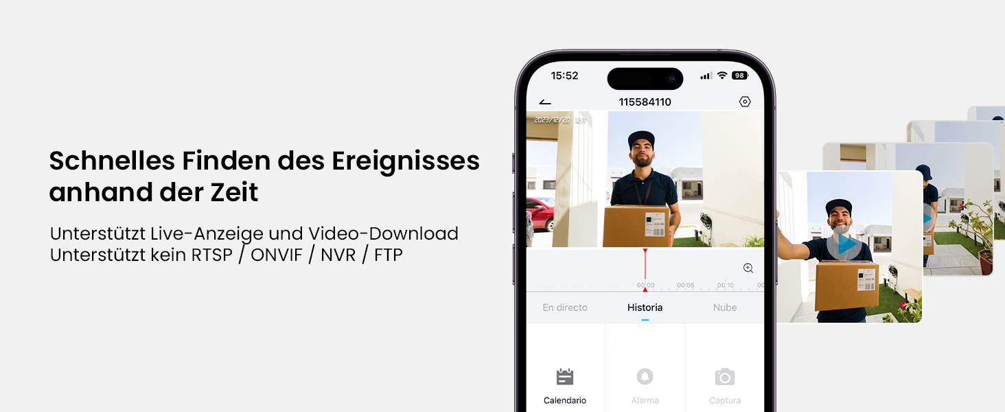 Відеодзвінок ieGeek 2K з камерою: бездротовий, водонепроникний (IP66), AI-розпізнавання руху, нічне бачення, без підписки, сумісний з Alexa, Wi-Fi 2.4GHz, з внутрішнім дзвінком (білий/сірий)