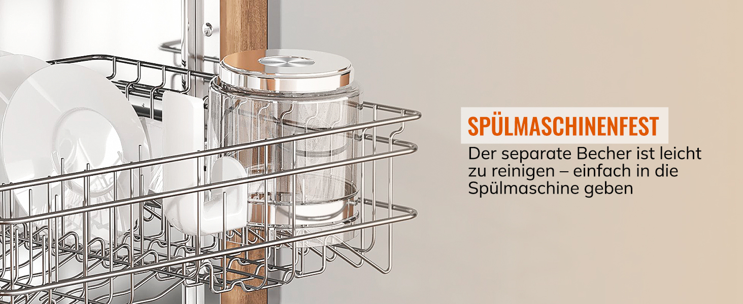 Електричний спінювач молока Morpilot 6-в-1: для капучіно, лате, гарячого шоколаду, 130-500мл, 600W, скляний, для миття в посудомийній машині