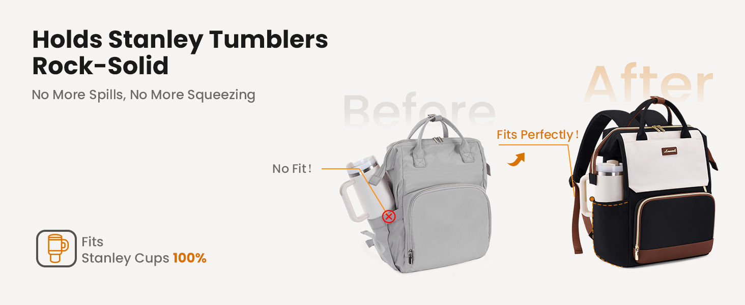 LOVEVOOK Рюкзак для жінок 15.6 дюймів, рюкзак для школи, підлітки, велика кишеня для пляшки, елегантний рюкзак для подорожей, сумка для навчання, універсальна шкільна сумка, водонепроникний рюкзак для роботи, подорожей, навчання, 15.6 дюймів, бежевий, чорний, коричневий