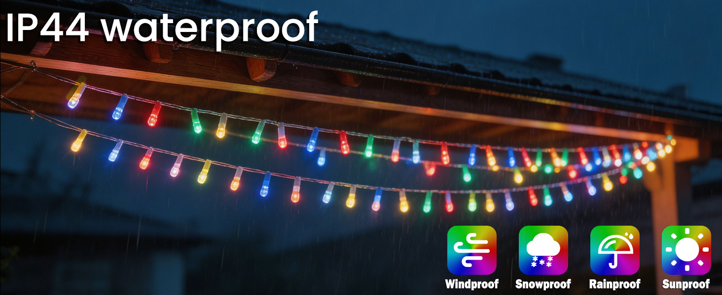 Світлодіодна гірлянда LED 800 світлодіодів, 80м, теплий білий колір, прозорий кабель, для внутрішнього та зовнішнього використання