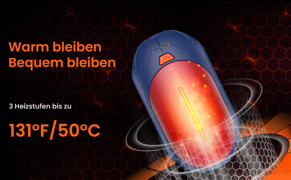 Електричні грілки для рук USB, 2 шт. - багаторазові, 3 режими нагріву, 20 годин роботи, для кемпінгу та відпочинку на природі. Кольори: блакитний