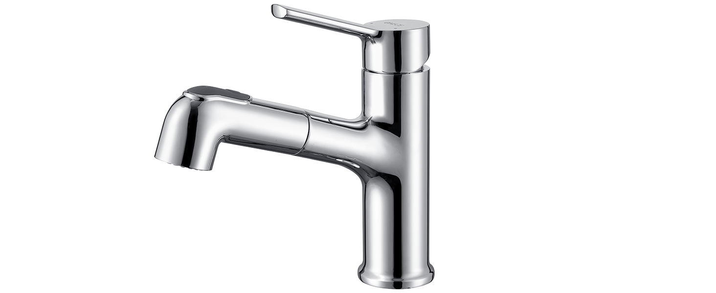 Змішувач для ванної кімнати ONECE з висувною лійкою та душем, хром, 2 режими струменя