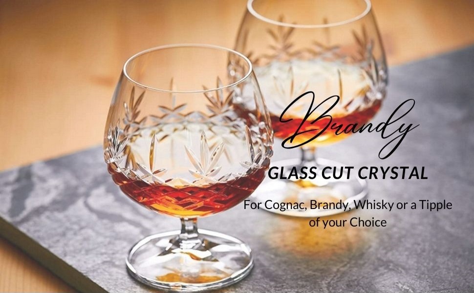 Склянка для коньяку та бренді Wicklow 250 мл – склянка-сніфтер з безсвинцевого кришталю з важким дном та подарунковою упаковкою