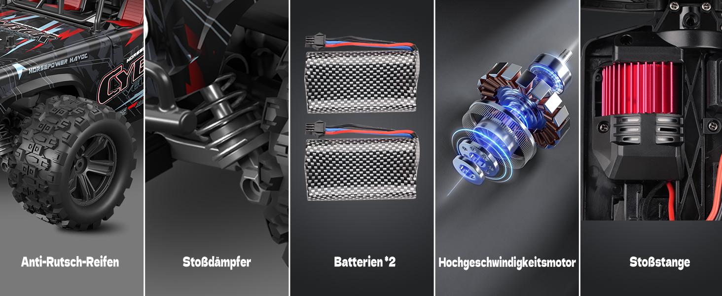 Радіокерований позашляховик 1:18, 4WD, 40 км/год, 2 батареї, 2.4GHz, чорний - іграшка для дітей та дорослих