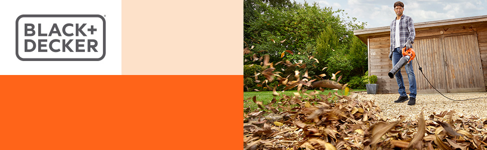 Повітродувка електрична BLACK+DECKER BEBL184-QS 1850 Вт, швидкість 190 км/год, об'єм 765 м³/год, з подрібнювачем листя