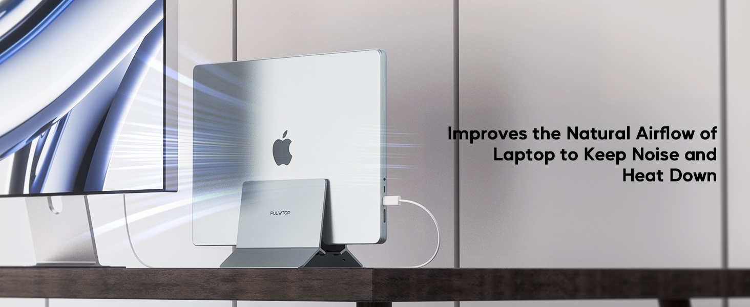 Підставка для ноутбука Vertikaler Laptop Ständer (алюміній) - універсальна, для MacBook, iPad, Tablet, Mac mini