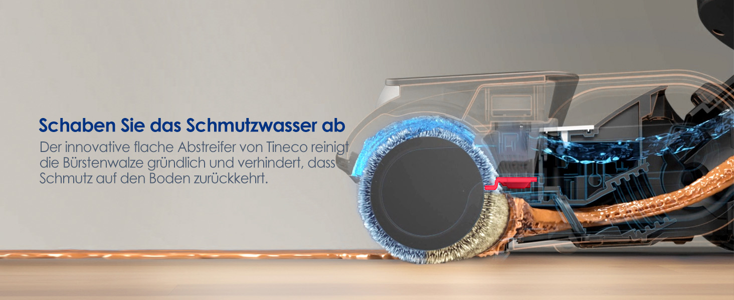 Tineco Floor ONE NASS Trockensauger: Потужний акумуляторний пилосос 2-в-1 з гарячим повітрям для сухого та вологого прибирання (iFLOOR 5 Breeze Complete)