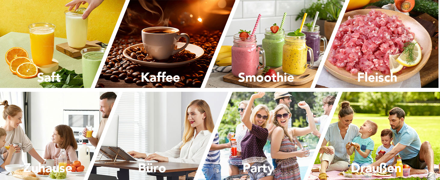 Багатофункціональний блендер-змішувач для смузі 700W з пляшкою Tritan 570мл