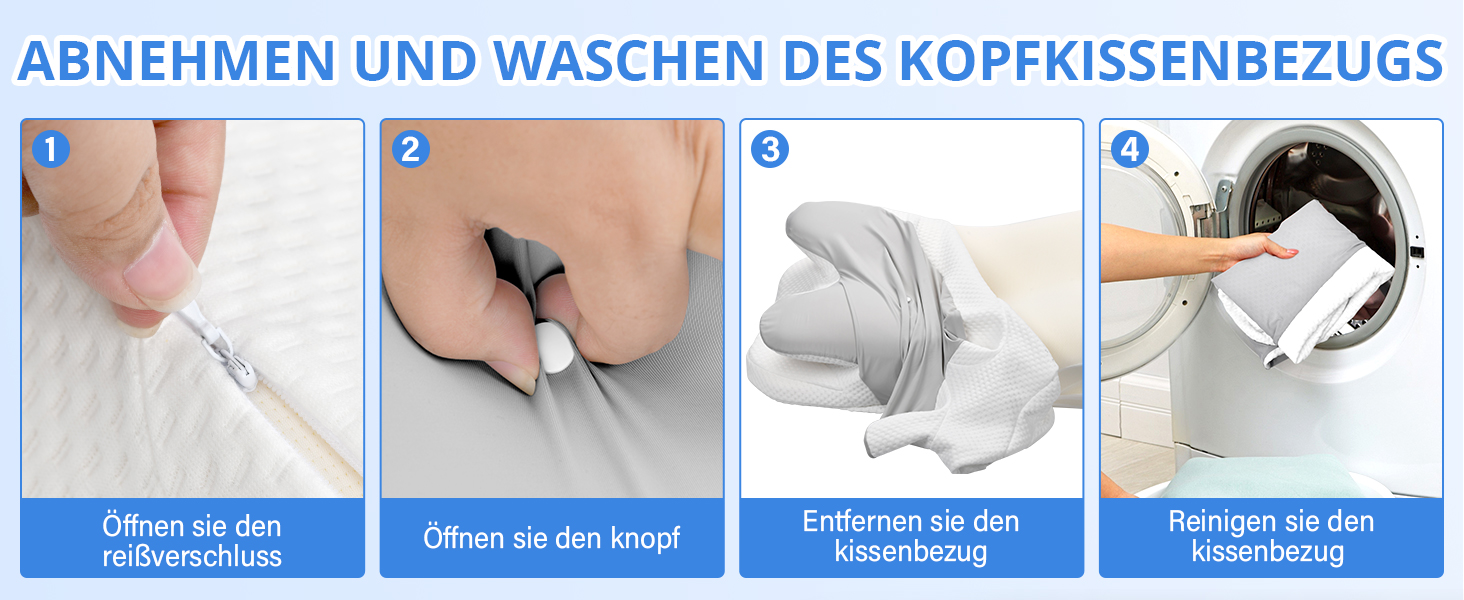 Подушка для шиї Ehomfory з Memory Foam, ергономічна для сну на боці, спині та животі, 67x37x9/12 см, срібляста