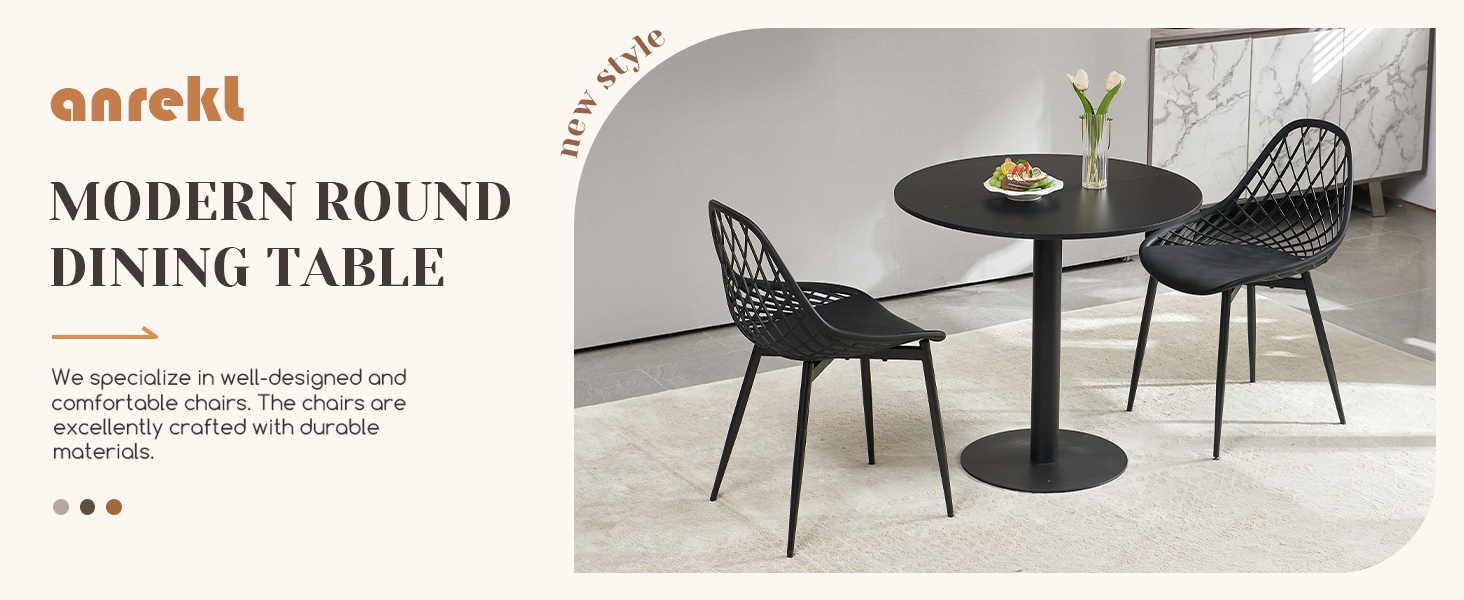Стол Mid Century Modern: обідній, журнальний, для кухні, вітальні, офісу - чорний