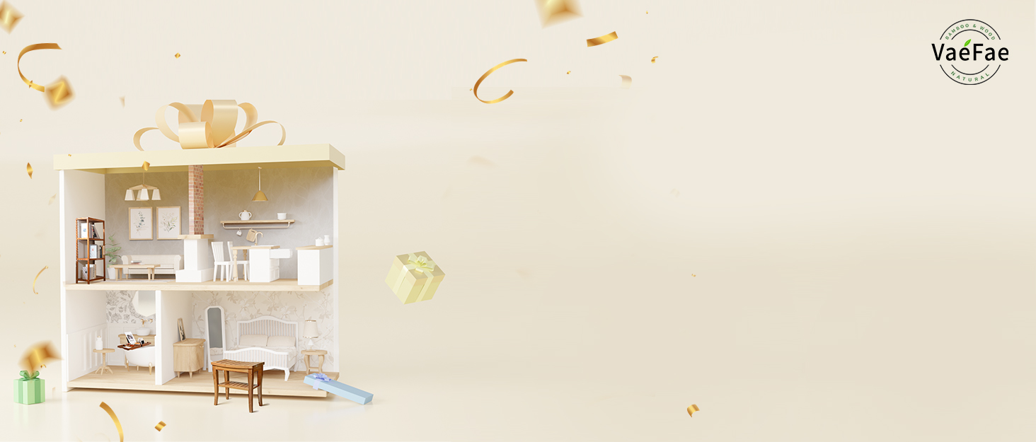 Банкетка для ванної кімнати VaeFae з бамбука, табурет для гоління з підставкою для ніг та полицею для аксесуарів, чорний колір