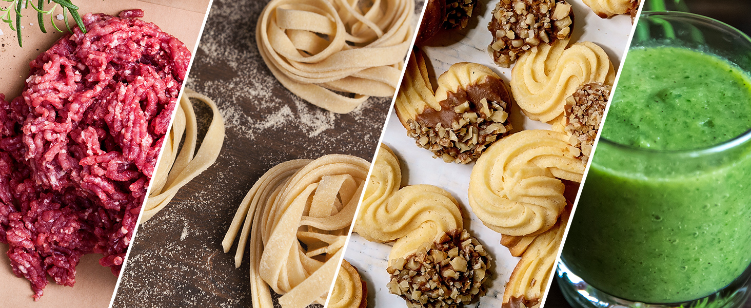 Кухонна машина MEDION Titan: Міксер, м'ясоподрібнювач, 3-в-1, 5 л чаша з нержавіючої сталі, 1200 Вт, натерти, нарізати, цифровий дисплей, 18430