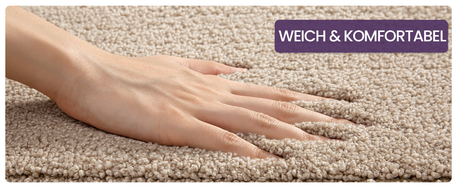 Килимок для ванної кімнати DEXI, м'який, нековзний, пральний, 50 x 80 см, бежевий