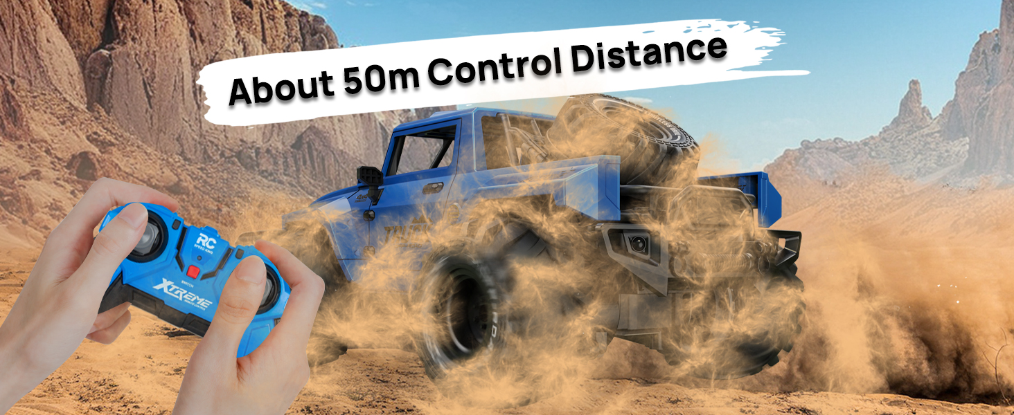 Амфібійний радіокерований позашляховик 1:16, водонепроникний Monster Truck з рюкзаком, світлодіодами та поворотом на 360°