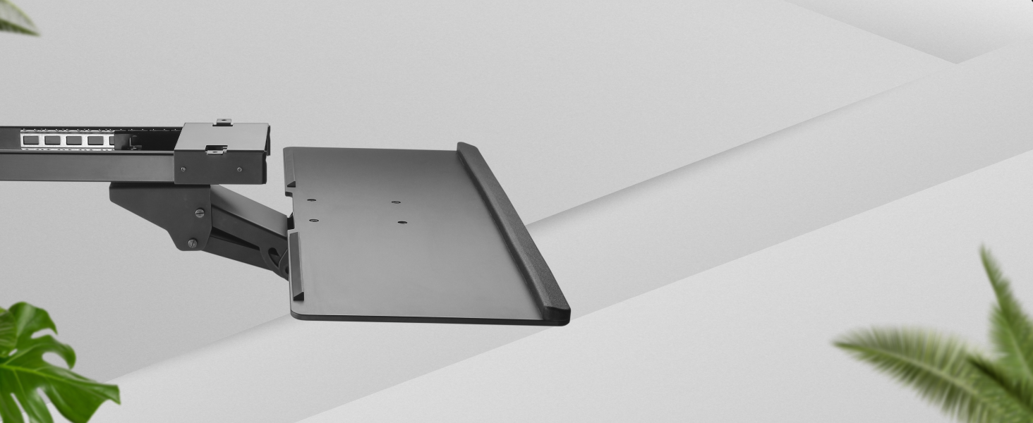 Підставка для клавіатури Ricoo - висувна, поворотна, настільна, універсальна, ергономічна, для ПК, CZ0200