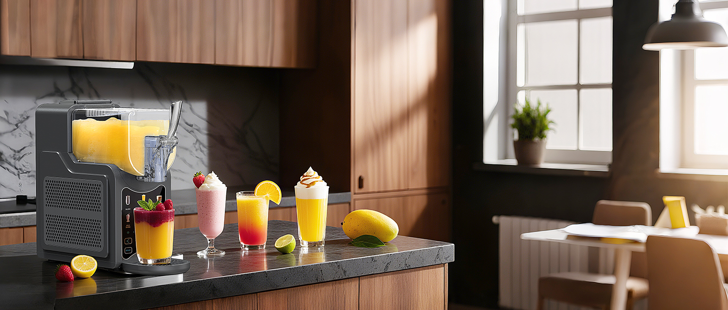 Машина для приготування сляш та коктейлів Richday SL-3025: 2л, 6 програм, LED дисплей, WhisperChill