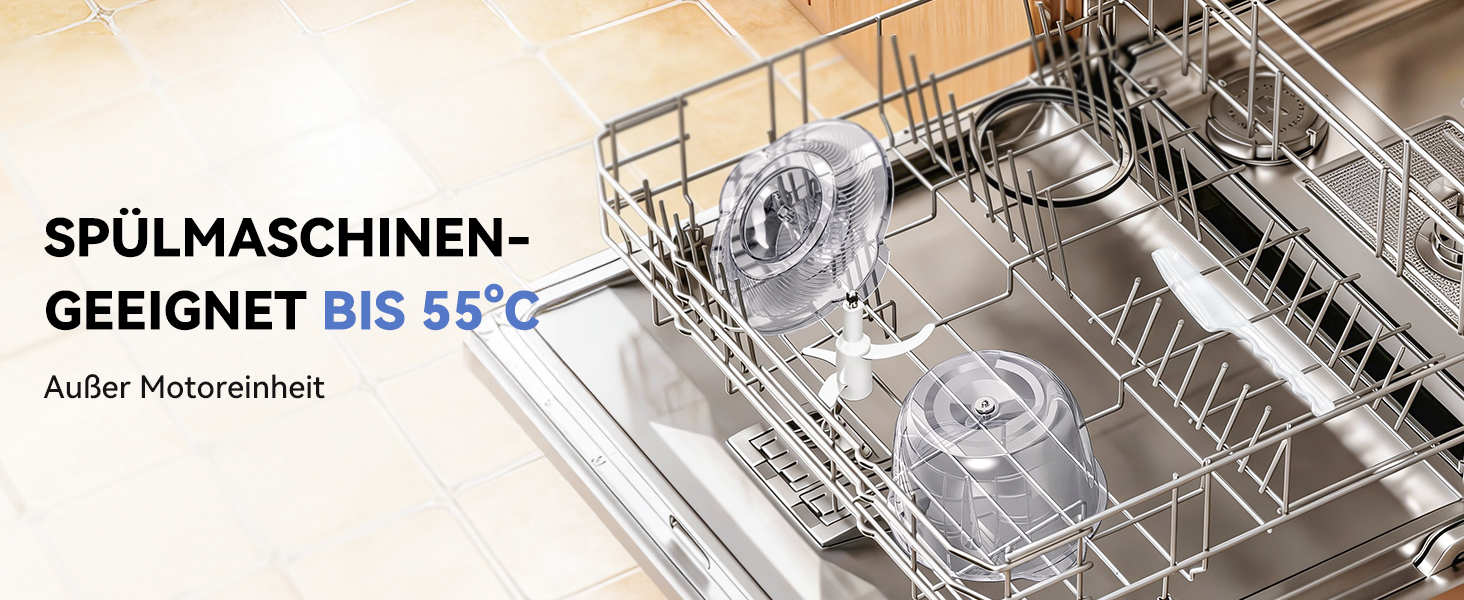 Подрібнювач LINKChef електричний 1.5л, скляна чаша, сталеві ножі, 2 швидкості, для м'яса, фруктів, овочів та дитячого харчування, сріблястий