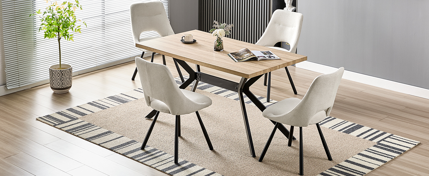 Набір з 4-х обідніх стільців, 180° поворотні, з м'яким сидінням, матеріал: бавовна-кашемір, сучасний дизайн, металеві ніжки, колір: хакі