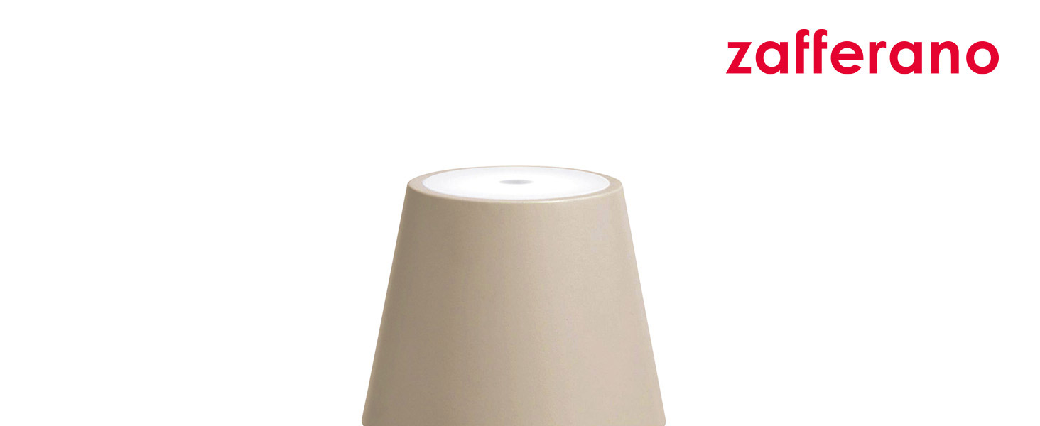 Zafferano Poldina Pro Mini - Бездротова LED-лампа для дому та вулиці, біла, з регулюванням яскравості, 30 см