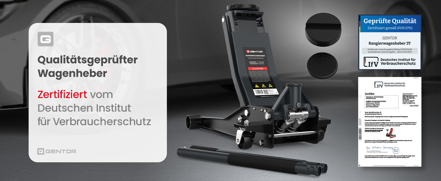 Гідравлічний домкрат 3T низькопрофільний 75-505мм з гумовими накладками для легкових авто та SUV – професійний, посилений, з роликами 360° (антрацит)