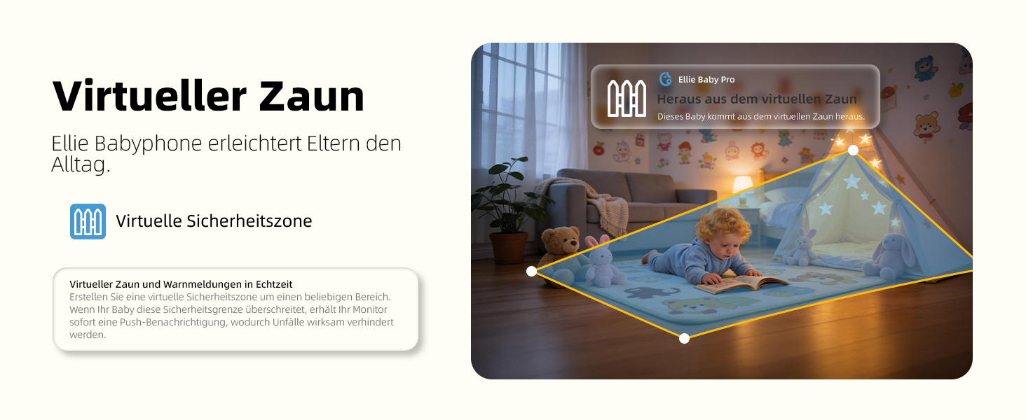 Радіоняня Ellie з камерою 2K, 5