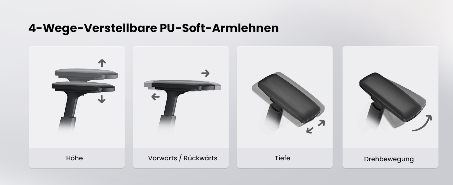 Офісний стілець ProtoArc Flexer Pro чорний з регулюванням глибини сидіння та дихаючою спинкою