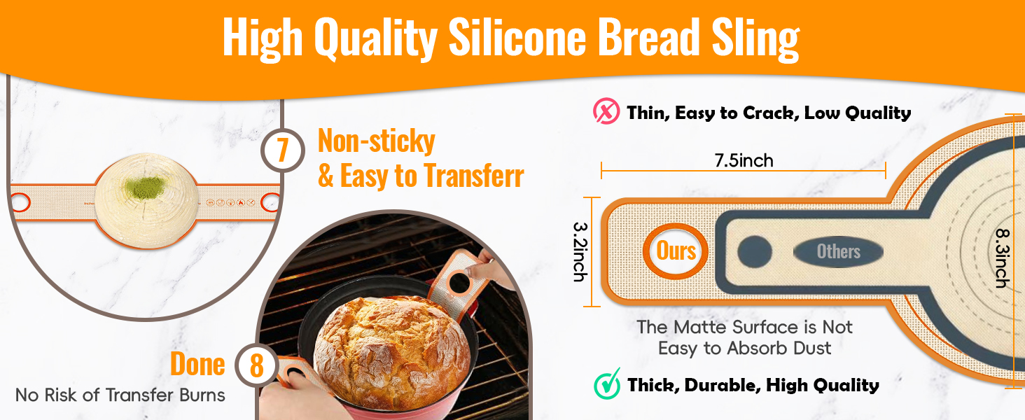 Набір для закваски та випікання хліба: корзини для бродіння (круглі 23 см, овальні 25 см) та аксесуари для випікання