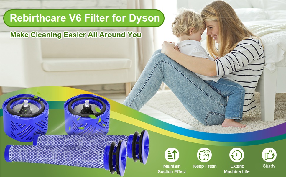 Комплекти змінних фільтрів для Dyson V6 