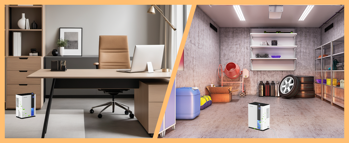 Електричний осушувач повітря ROMMQB 3000 мл: для підвалу, ванної, спальні, квартири, з автовимкненням та нічним підсвічуванням