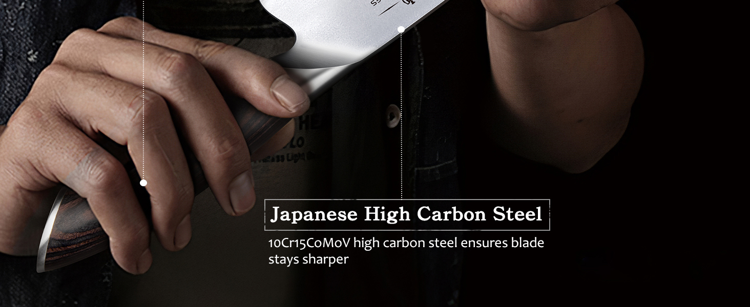 Набір кухонних ножів HOSHANHO: 5 штук, професійні, з нержавіючої сталі, для шеф-кухаря, ергономічні, у подарунковій коробці