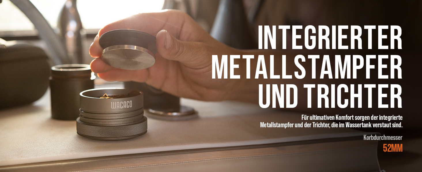 WACACO Picopresso: Портативна кавомашина для еспресо з екіпіруванням, ручна, сіра