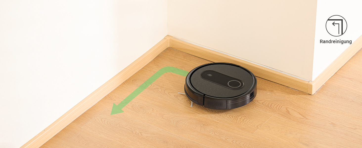 Робот-пилосос з функцією миття 2 в 1, потужність всмоктування 3000Pa, час роботи до 120 хвилин, 4 режими прибирання, робот-пилосос для видалення шерсті тварин з Aquacontrol™