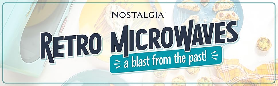 Мікрохвильова піч Nostalgia Retro чорна 25л 800 Вт з 12 програмами для кухні