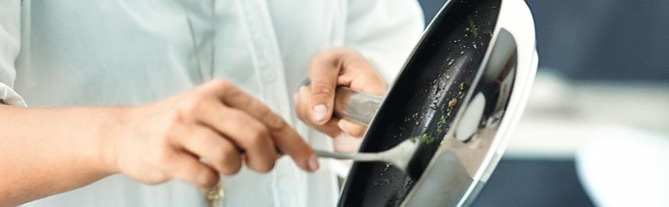 Сковорода Silit Calabria 24 см з індукційним покриттям, нержавіюча сталь, з нержавіючою ручкою, для духовки, для щадного смаження