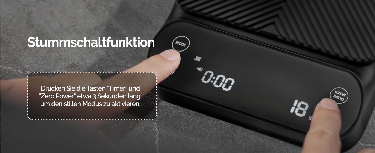 Ваги для кави Maestri House S3 з таймером, 3 кг/0,1 г, перезаряджувані, цифрові, для еспресо, з 3 режимами заварювання, регульованими співвідношеннями та індикатором потоку, для Pour Over, French Press – чорні