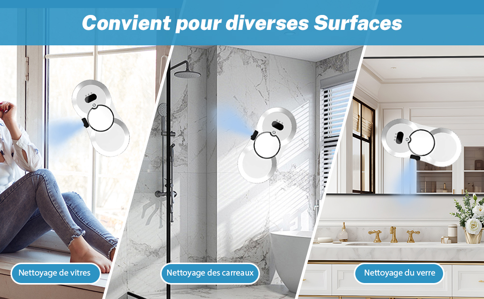 Електричний робот-миття вікон Rooter 5600Pa з автоматичним подачею води та інтелектуальною розпізнаванням країв, для внутрішніх та зовнішніх вікон, 10 мікрофібрових серветок