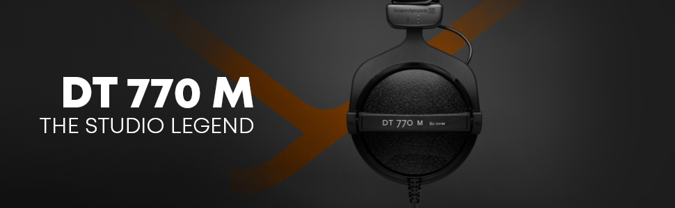 Накладні навушники beyerdynamic DT 770 M, високе зовнішнє шумозаглушення, моніторинг 80 Ом