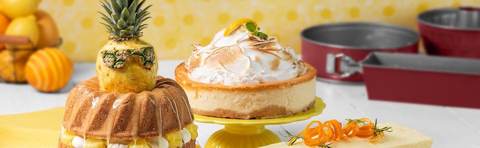 Форма для випікання Kaiser Springform з плоским дном, 26 см, кругла, з антипригарним покриттям, виймається, Classic Plus (комплект з формою 28 см)