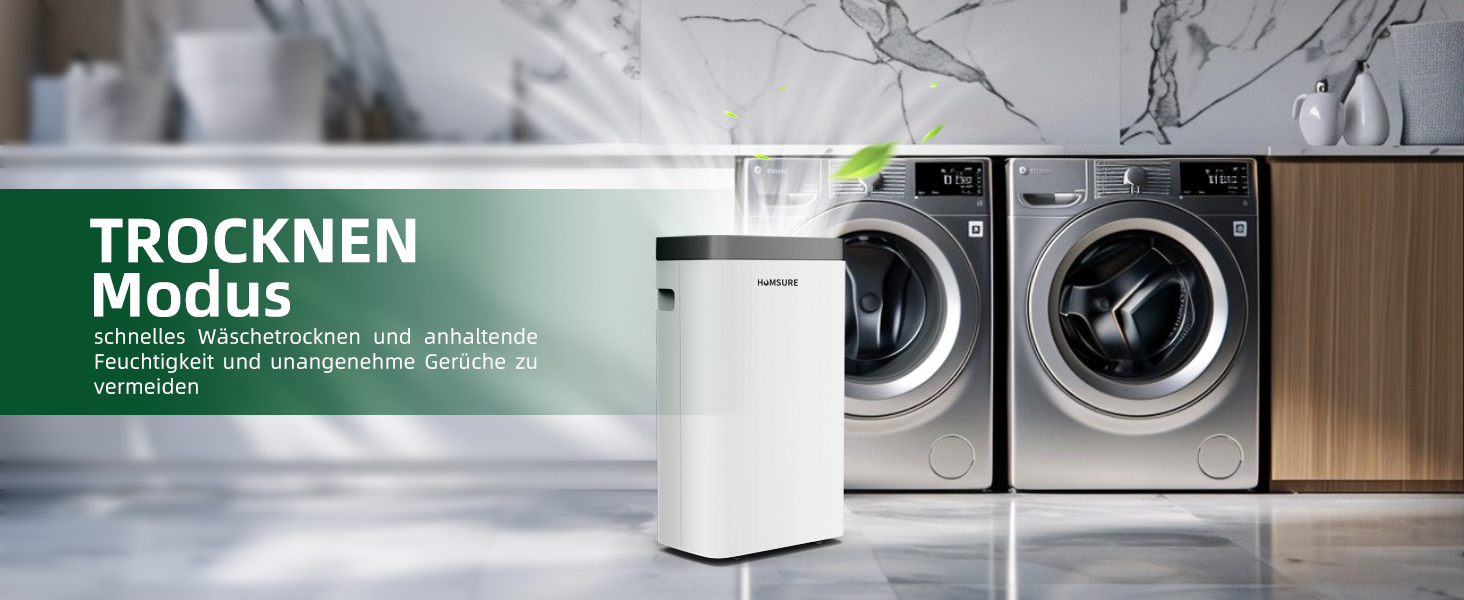 Електричний осушувач повітря 16L для підвалу та кімнат до 25 м², 35dB, шланг 1.2м, таймер, 16 л/добу, 20 м²