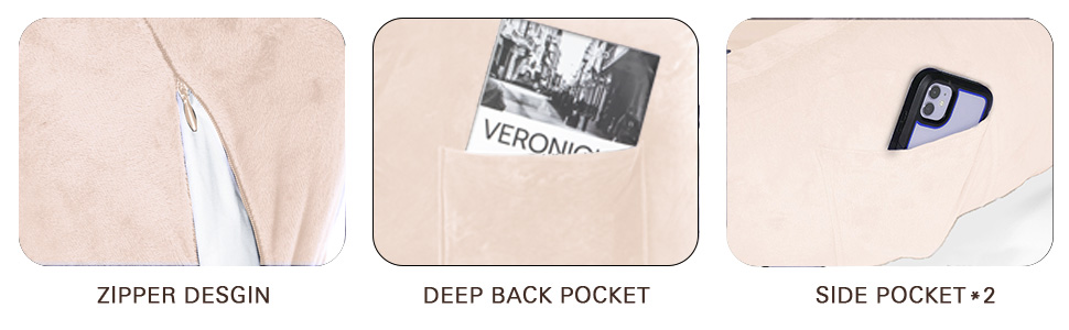 Велике крісло-мішок для читання, 78,7 см, з підголовником та підлокітниками, спинка для читання та відпочинку, сірий (бежевий, середній)