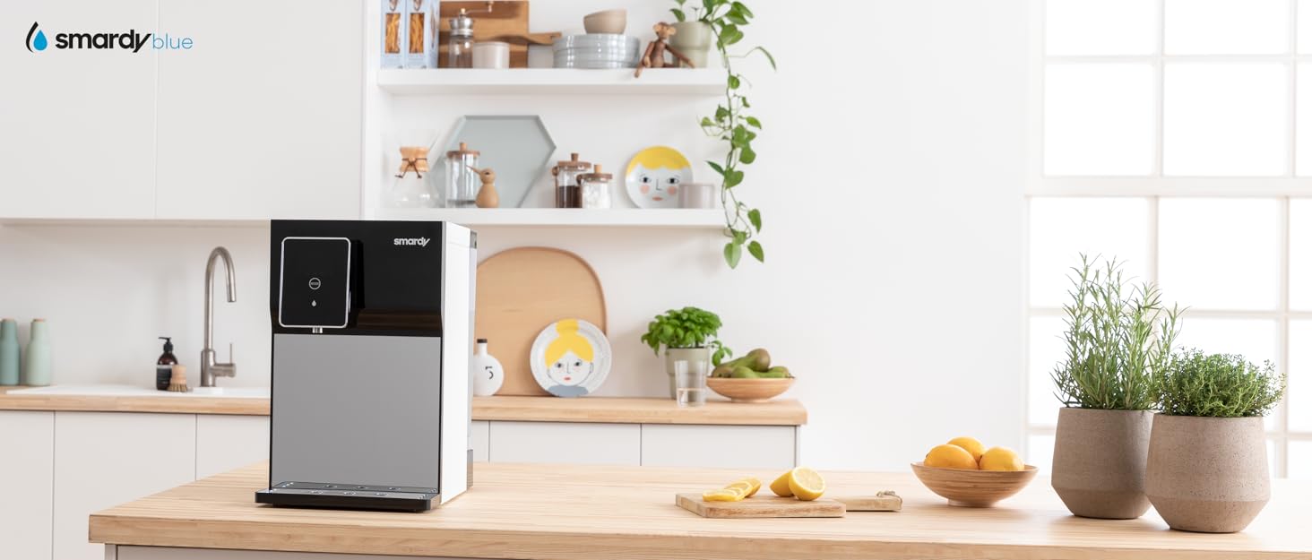 Smardy Blue Miran: Система фільтрації води зворотного осмосу з підігрівом 15-90°C (без підключення до водопроводу)